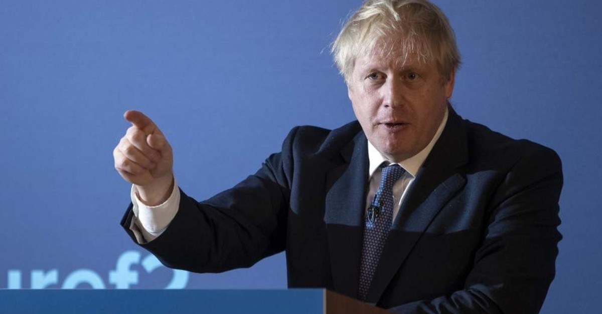 Britain's Prime Minister Boris Johnson launches the Conservative Party's Scottish Manifesto, North Queensferry, Nov. 26, 2019. (AFP Photo)