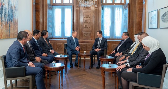 وفد برلماني أردني يلتقي الأسد لبحث تطبيع العلاقات