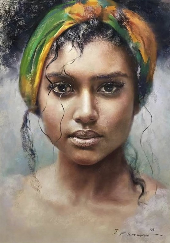 A pastel painting by Azerbaijani Javad Soleimanpour.