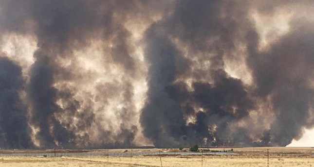 الحرائق تواصل التهام الأراضي الزراعية شمال شرقي سوريا
