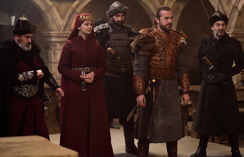 Scene from ''Diriliu015f Ertuu011frul'' series. (Gu00fcnaydu0131n File Photo)