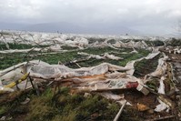 A tornado devastated greenhouses in Antalyau2019s Kumluca district where agriculture heavily relies on greenhouses.