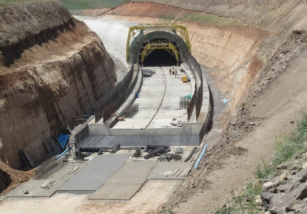 The construction site of the Baku-Tbilisi-Kars railway, is one of the most important projects in the Eurasia region, increasing regional activity.