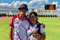 Turkish archers Mete Gazoz and Yasemin Ecem Anagu00f6z. (IHA Photo)