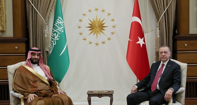 أردوغان مستقبلا ولي العهد السعودي في أنقرة الأناضول