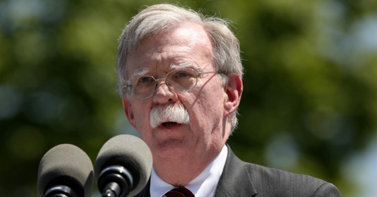 U.S. National Security Advisor John Bolton speaks during a graduation ceremony at the U.S. Coast Guard Academy in New London, Connecticut, U.S., May 22, 2019. (Reuters Photo)