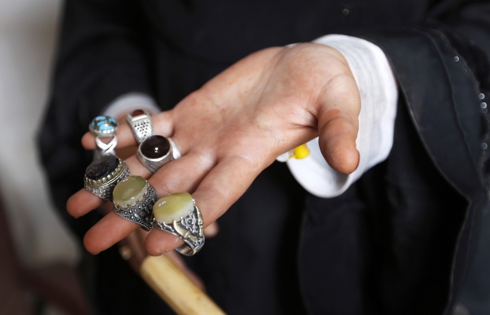 Due to the ongoing war in Yemen just a quarter of artisans are still working in Sanaau2019s old market, where the majority of  gemstones were sold, and the men who previously dominated the industry have mostly gone in search of other work.