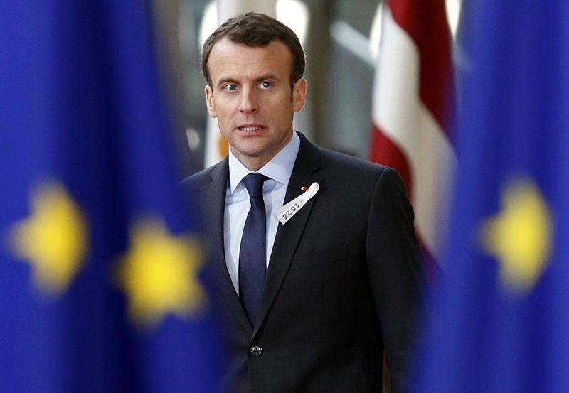 France's President Emmanuel Macron arrives at a European Union leaders summit in Brussels, Belgium, March 22, 2018. (File Photo)