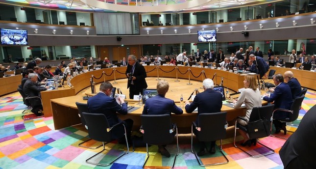 Lawmakers in Brussels gathering for a session on Brexit (AA Photo)