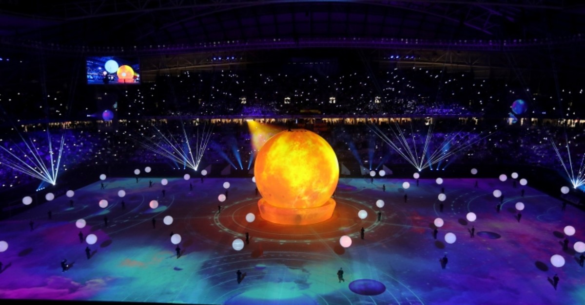 General view during the opening ceremony of Al Wakrah Stadium on May 16, 2019, in Al Wakrah, Qatar. (Reuters Photo)
