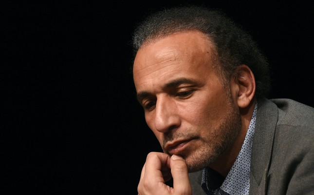 Professor Tariq Ramadan takes part in a conference on the theme Live together in Bordeaux, March 26, 2016.