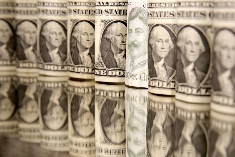 Turkish Lira and Dollar banknotes are seen in this picture illustration taken August 19, 2018. Picture taken August 19, 2018. (REUTERS Photo)