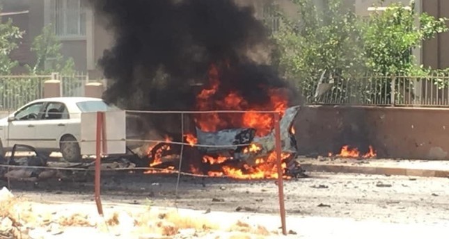 В районе Рейханлы в южной турецкой провинции Хатай взорвался автомобиль
