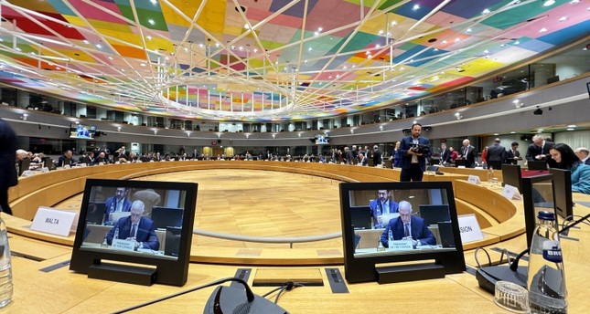 اجتماع لوزراء خارجية الاتحاد الأوروبي في بروكسل لمناقشة أجندة حل الدولتين في الشرق الأوسط، 22-1-2024 صورة: الأناضول