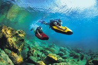 The festival goers will try the underwater devices.