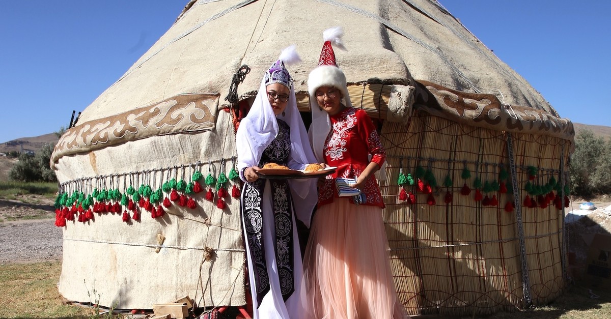 The tent erected by Kyrgyz Turks introduce  tourists to their traditional lifestyle.