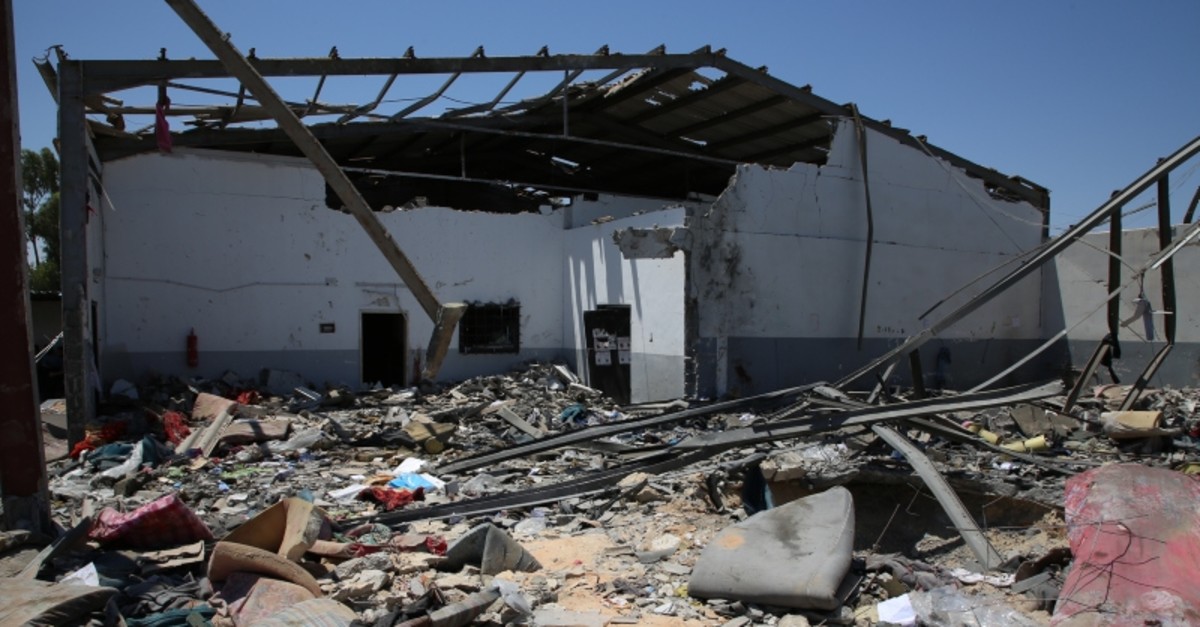 Location of an airstrike that killed over 40 migrants at Tajoura Detention Center, east of Tripoli on early July 3, 2019. (AA Photo)
