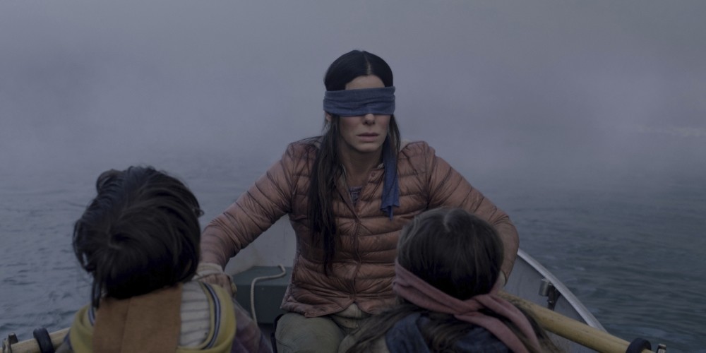 A scene from ,Bird Box.,
