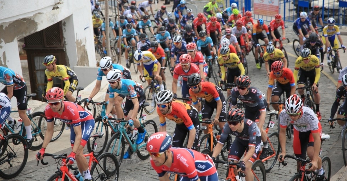 The race kicked off at a yacht port, Antalya, Feb. 20, 2020. (AA Photo)