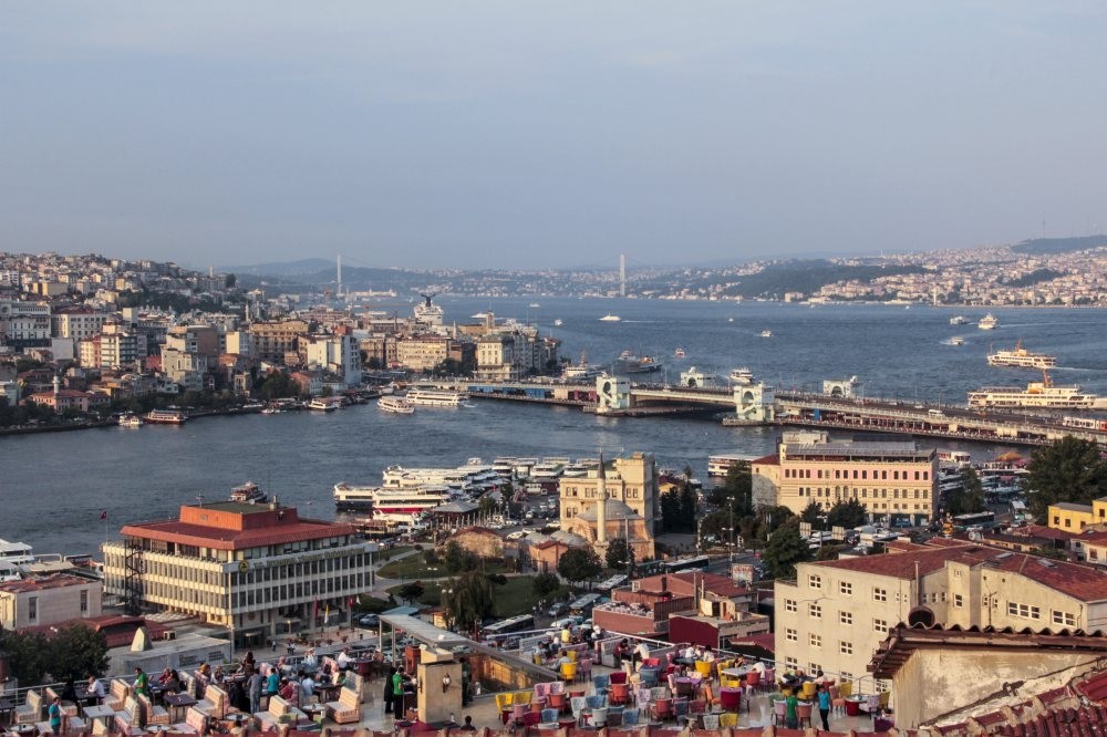 An aerial view of Istanbul.