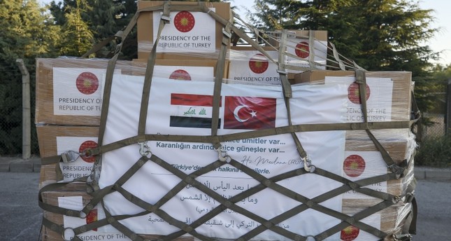مساعدات طبية تركية تصل العراق لدعمه في مكافحة كورونا