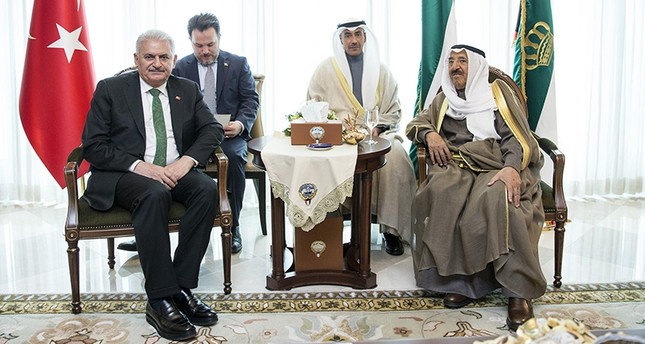 يلدريم يبحث مع أمير الكويت العلاقات الثنائية في أنقرة