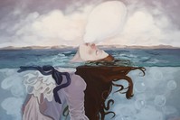 A work by Aylin u00d6ru00fccu00fc, displayed at the group exhibition.