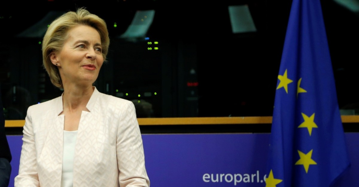 German Defense Minister Ursula von der Leyen attends the European People's Party (EPP) meeting, Strasbourg, July 3, 2019. 