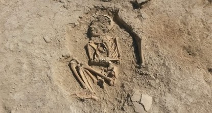 В Турции обнаружили древний скелет ребенка