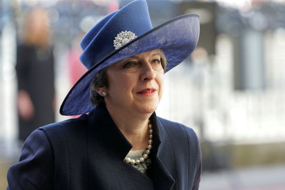 Britain's Prime Minister Theresa May arrives to attend a Commonwealth Day Service at Westminster Abbey in central London, March 13.