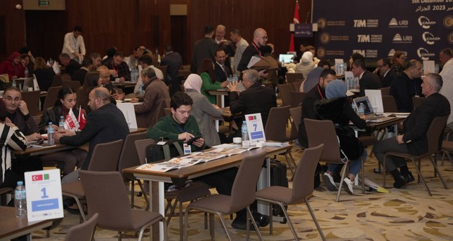 مباحثات ثنائية بين مئات رجال الأعمال من تركيا والجزائر في العاصمة الجزائرية، 5-12-2023 صورة: الأناضول