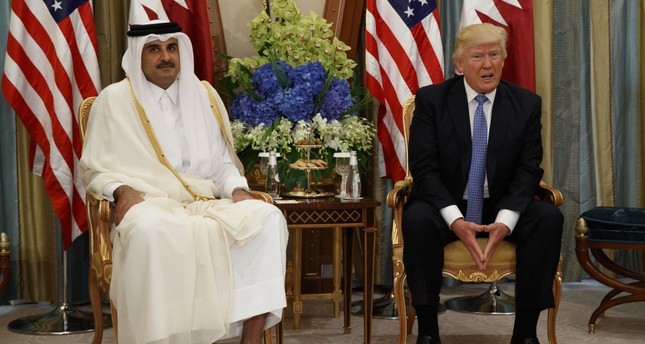 Image result for Trump urges end to GCC rift in Saudi, Qatari calls