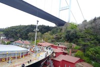 The Sierra Leone-flagged Majed and Randy, a 106-meter-long cargo vessel crashed into the 19th-century waterfront mansion in the Bosporus, raising questions and fuelling discussions on maritime safety, April 13, 2018. (?HA Photo)