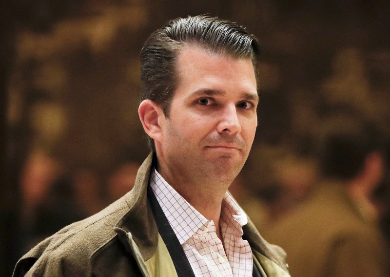 In a Wednesday, Nov. 16, 2016 file photo, Donald Trump Jr., son of President-elect Donald Trump, walks from the elevator at Trump Tower, in New York. (AP Photo)