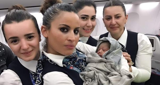 Baby girl born mid-air on Turkish Airlines flight to Istanbul