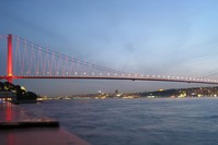 A view of Istanbul's July 15 Martyrs Bridge (formerly known as Bosporus Ku00f6pru00fcsu00fc). Istanbul, one of Turkey's largest citites, draws the most foreign investors to the country. 