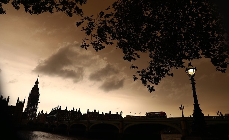 Clouds gather over a view of Westminster in central London, Britain, October 16, 2017.