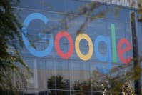 A Google logo is seen at the company's headquarters in Moutain View, California, U.S., Nov. 1, 2018. (Reuters Photo) 