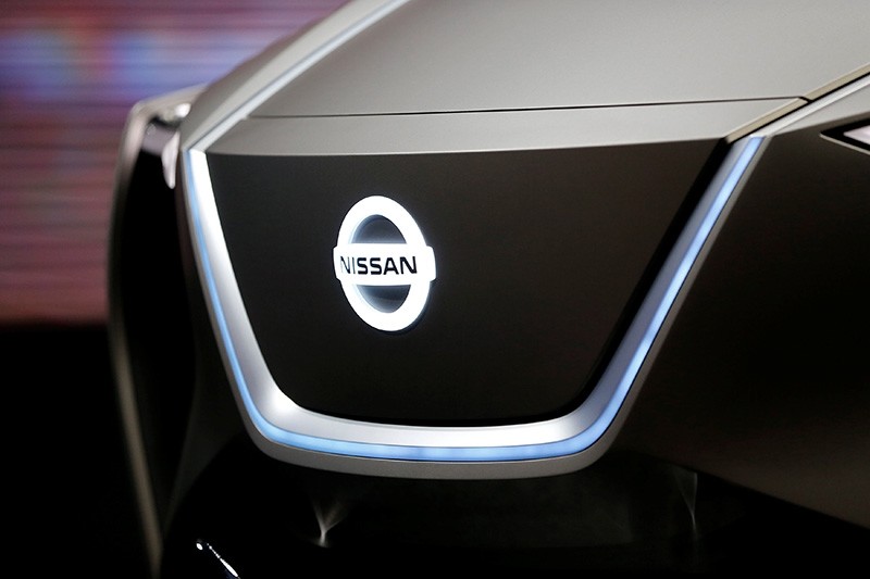 The logo of Nissan is seen during the 88th International Motor Show at Palexpo in Geneva, Switzerland, March 6, 2018. (Reuters Photo)