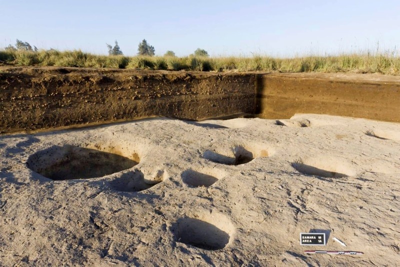 This undated photo released by the Egyptian Ministry of Antiquities, shows one of the oldest villages ever found in the Nile Delta, with remains dating back to before the pharaohs north of Cairo, Egypt. (Egyptian Ministry of Antiquities via AP)