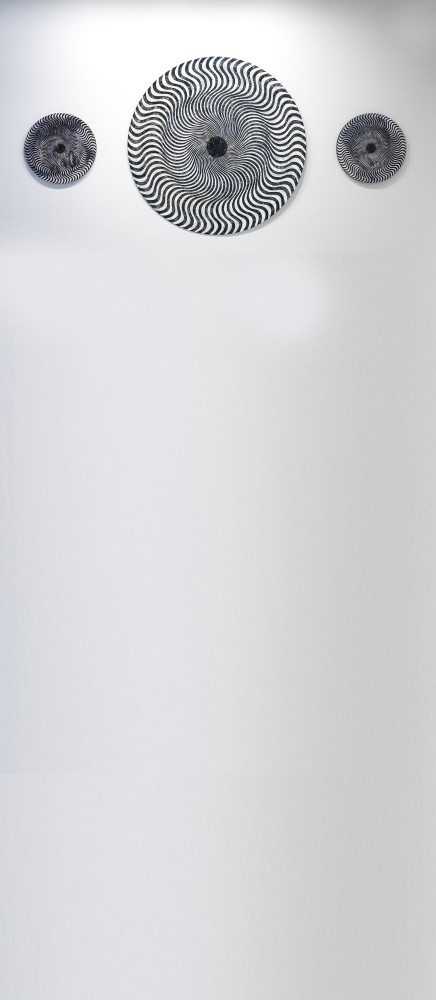 Monika Bulanda, u201cSpiral,u201d 2018 Mix technique, 146x146 cm.