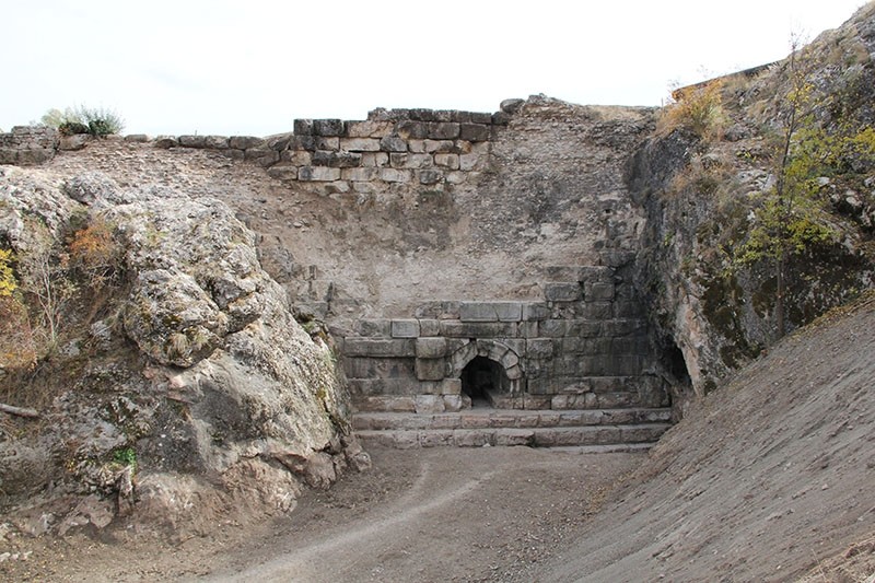 2,000-year-old u00d6ru00fckaya Dam in u00c7orum province's Alaca district (IHA Photo)