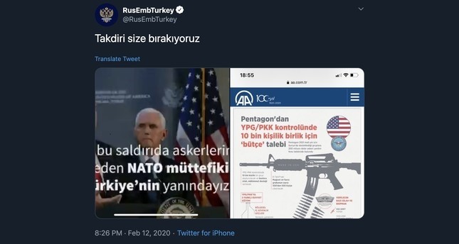 سفارة موسكو في أنقرة تعرّض بالنفاق الأمريكي تجاه تركيا وتتجاهل النفاق الروسي