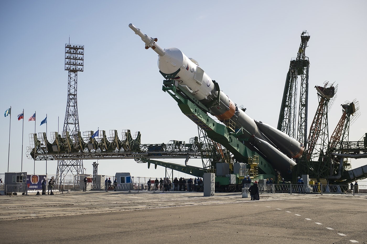 Soyuz capsule carrying American, Russian duo blasts off for space station