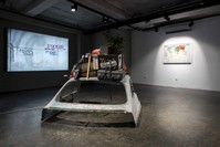 View of installations in ,Home Game., (Courtesy of Zilberman Gallery)