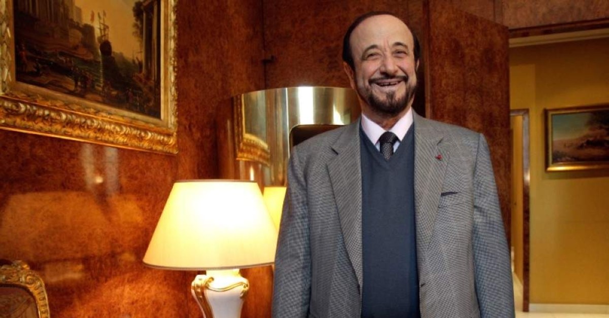 Rifaat Assad poses for a photographer in Paris, Nov. 15, 2011. (AP Photo)