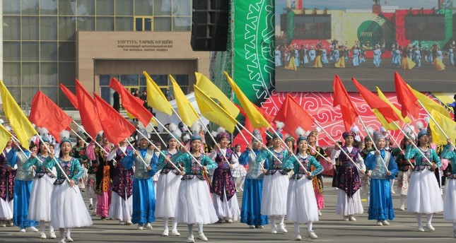 جانب من احتفالات النوروز في قرغيزستان İHA