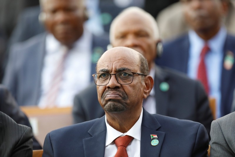 Sudan's President Omar al-Bashir attends a ceremony for Erdoğan, in Ankara, Turkey, Monday, July 9, 2018. (AP photo