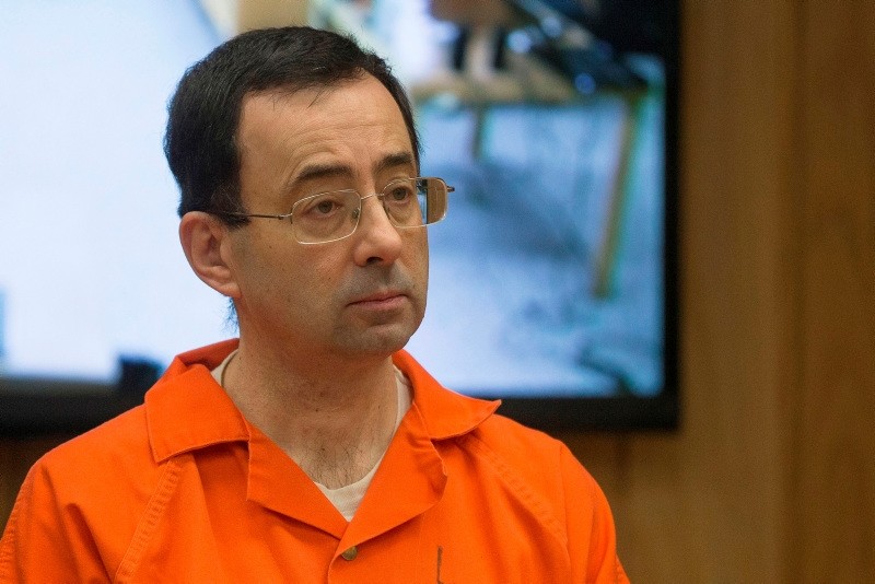 In this file photo taken on February 5, 2018 former Michigan State University and USA Gymnastics doctor Larry Nassar appears in court for his final sentencing phase in Eaton County Circuit Court in Charlotte, Michigan. (AFP Photo)