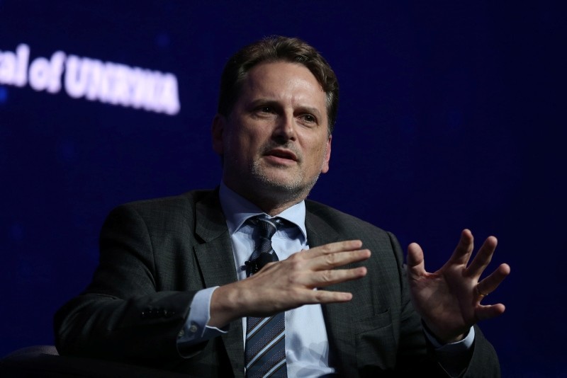 UNRWA Commissioner General Pierre Krahenbuhl speaks at the TRT World Forum in Istanbul. (AA Photo)